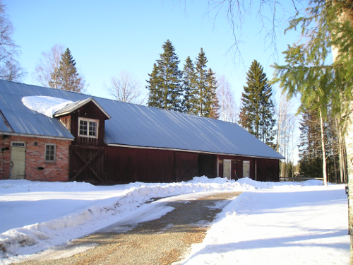 The barn exterior